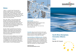 North Rhine-Westphalia: Innovation Alliance. Water