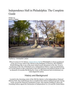 Independence Hall in Philadelphia: the Complete Guide