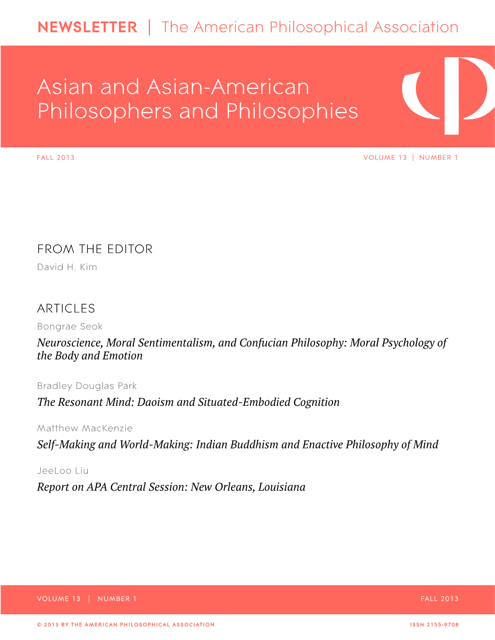 Asian and Asian-American Philosophers and Philosophies