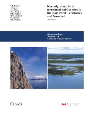 Key Migratory Bird Terrestrial Habitat Sites in the Northwest Territories