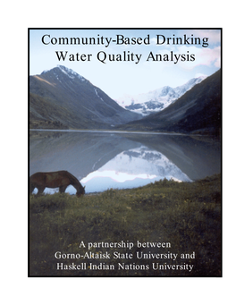 Community-Based Drinking Water Quality Analysis