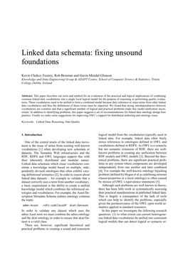 Linked Data Schemata: Fixing Unsound Foundations