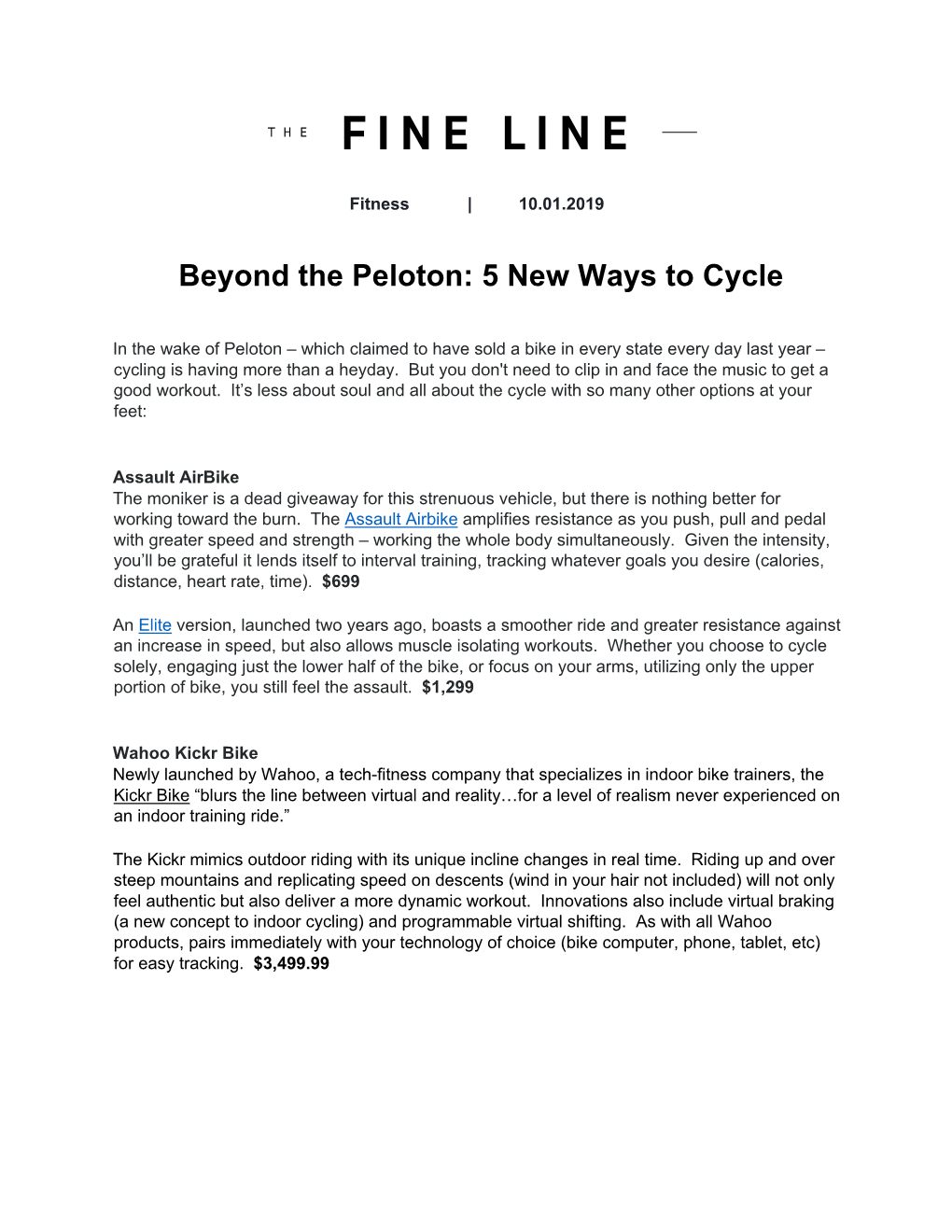 Beyond the Peloton: 5 New Ways to Cycle