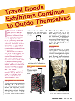 Travel Goods Exhibitors Continue to Outdo Themselves