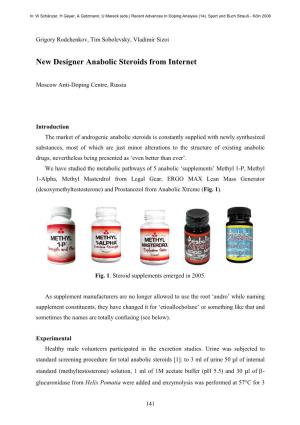 New Designer Anabolic Steroids from Internet