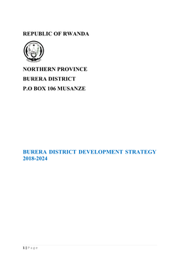 Republic of Rwanda Northern Province Burera District