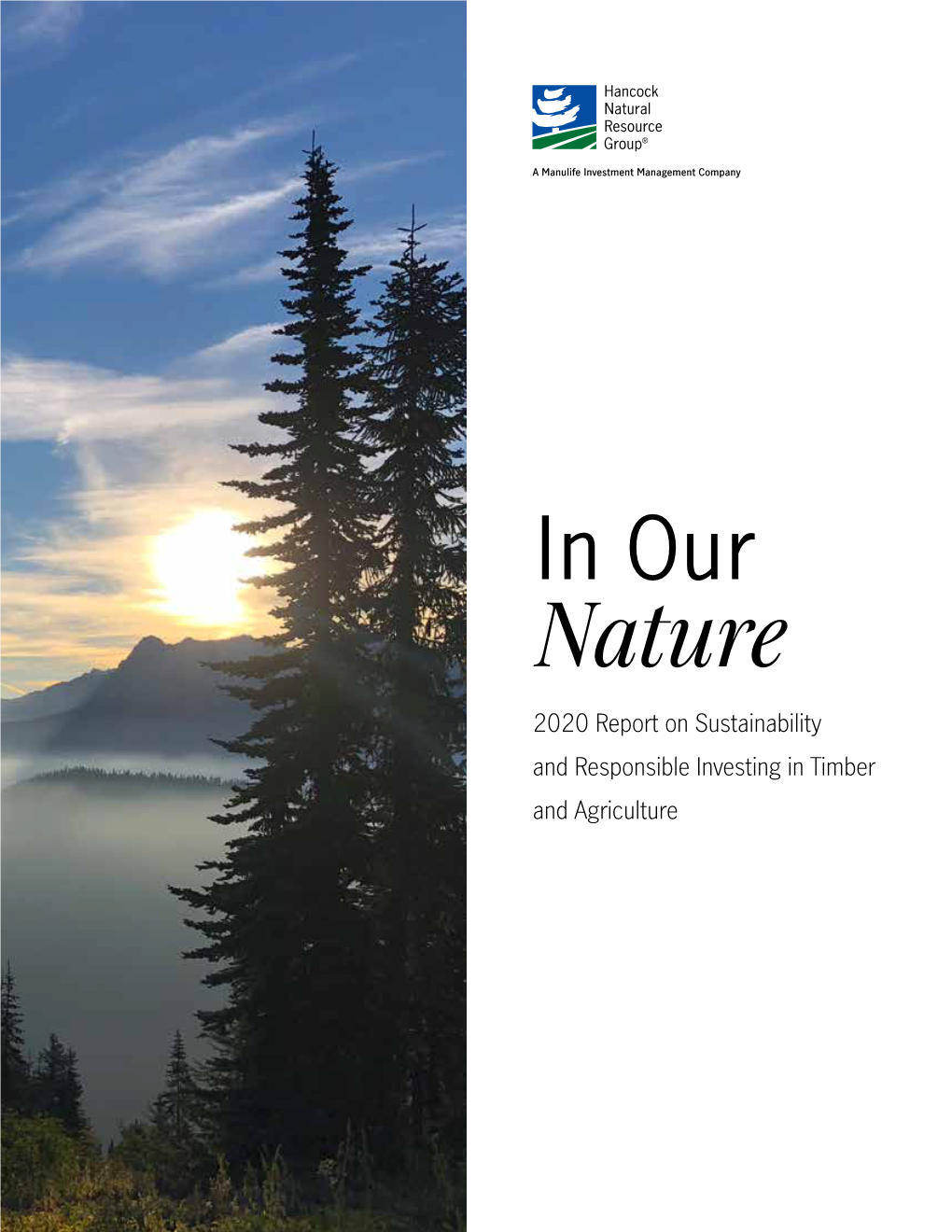 In Our Nature, 2020 Report on Sustainability and Responsible