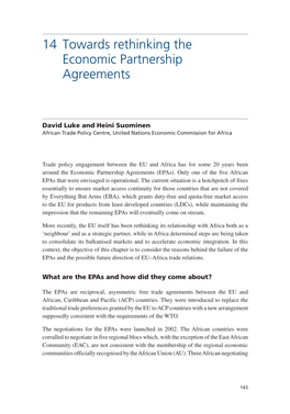 Chapter 14: Towards Rethinking the Economic Partnership Agreements