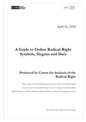 A Guide to Online Radical-Right Symbols, Slogans and Slurs