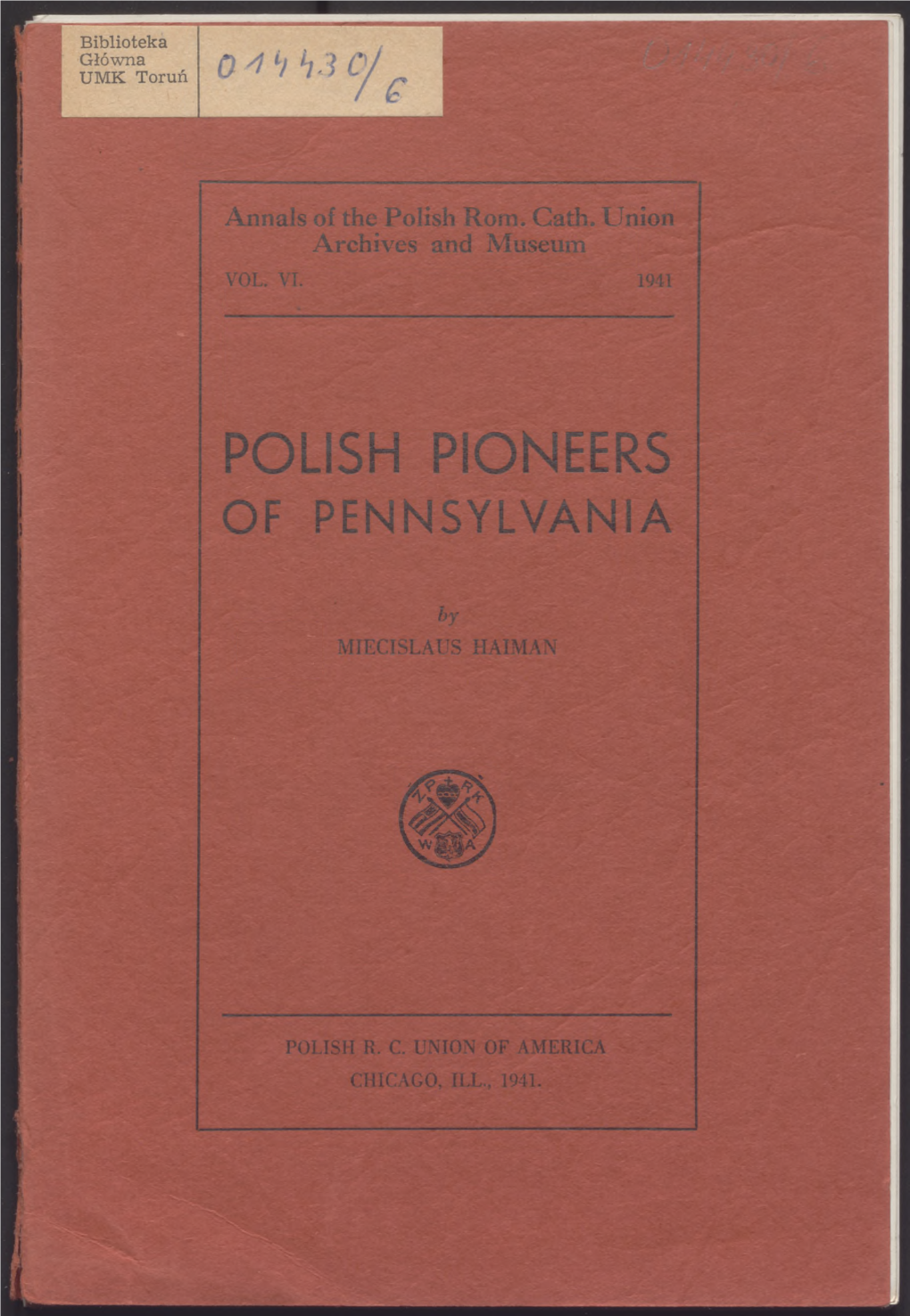 Polish Pioneers of Pennsylvania