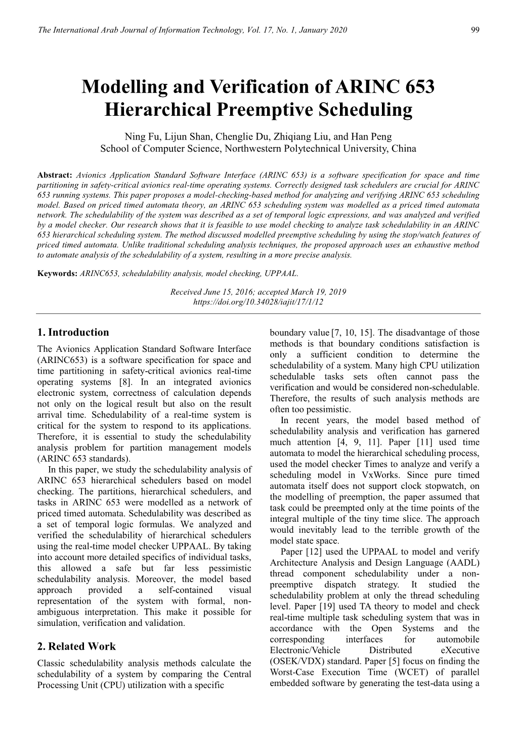 Modeling and Verification of ARINC 653 Hierarchical Preemptive