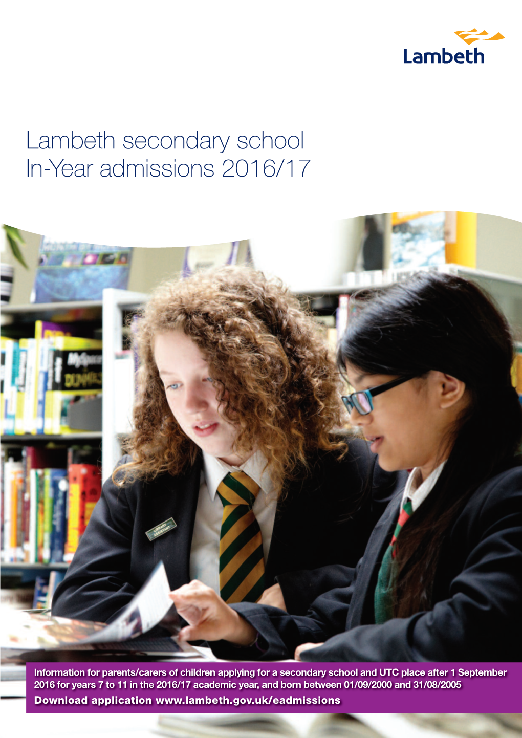 Secondary Schools and University Technology College (UTC) 2016/17 In-Year Process
