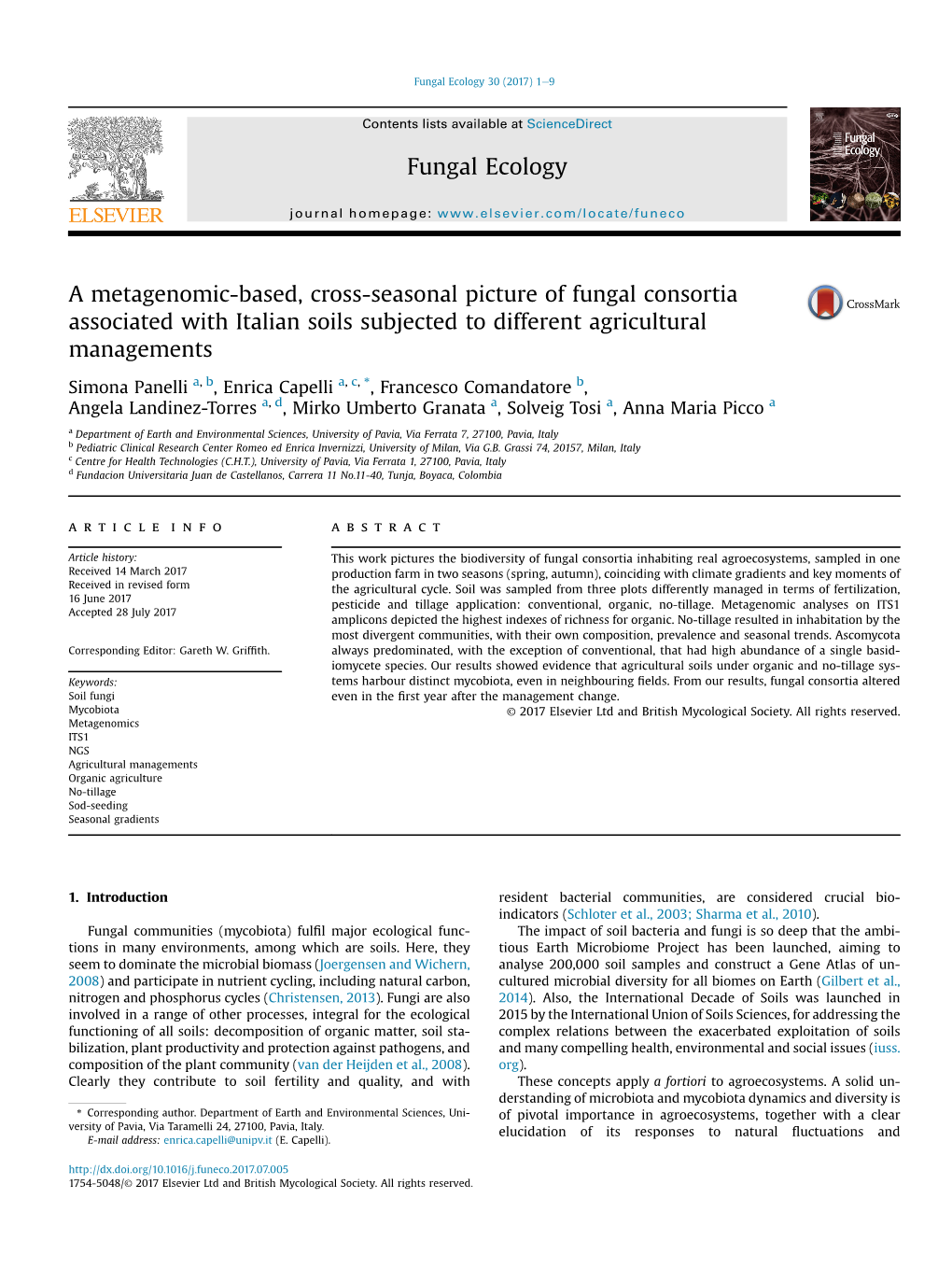 Panelli Fungalecology 2017
