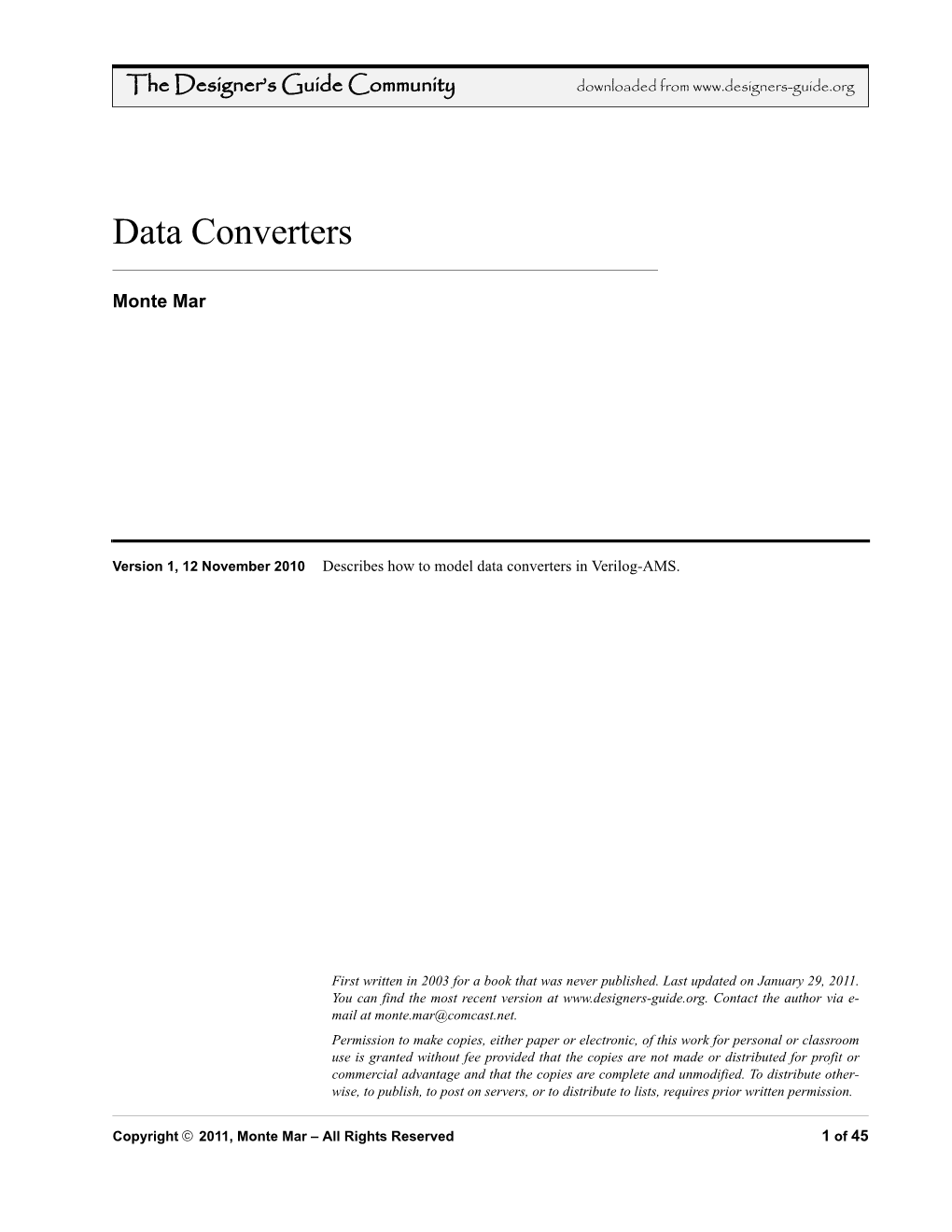 Data Converters