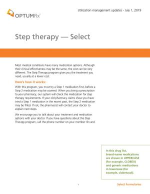 Optumrx Step Therapy