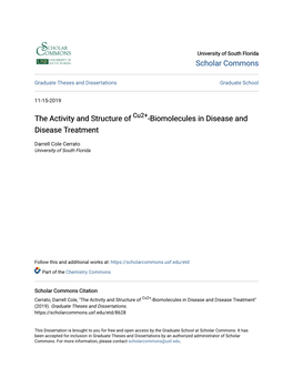 Biomolecules in Disease and Disease Treatment