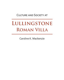 Lullingstone Roman Villa