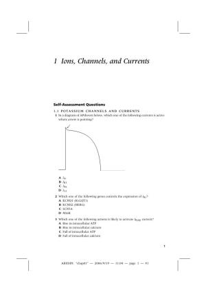 1 Ions, Channels, and Currents