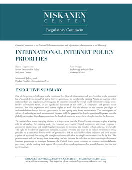 [Comments] International Internet Policy (NTIA)