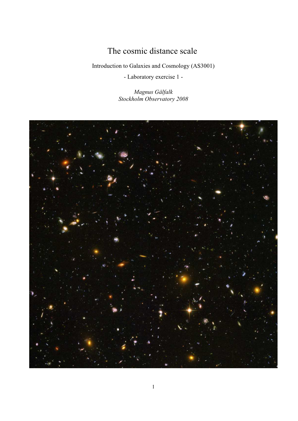 The Cosmic Distance Scale