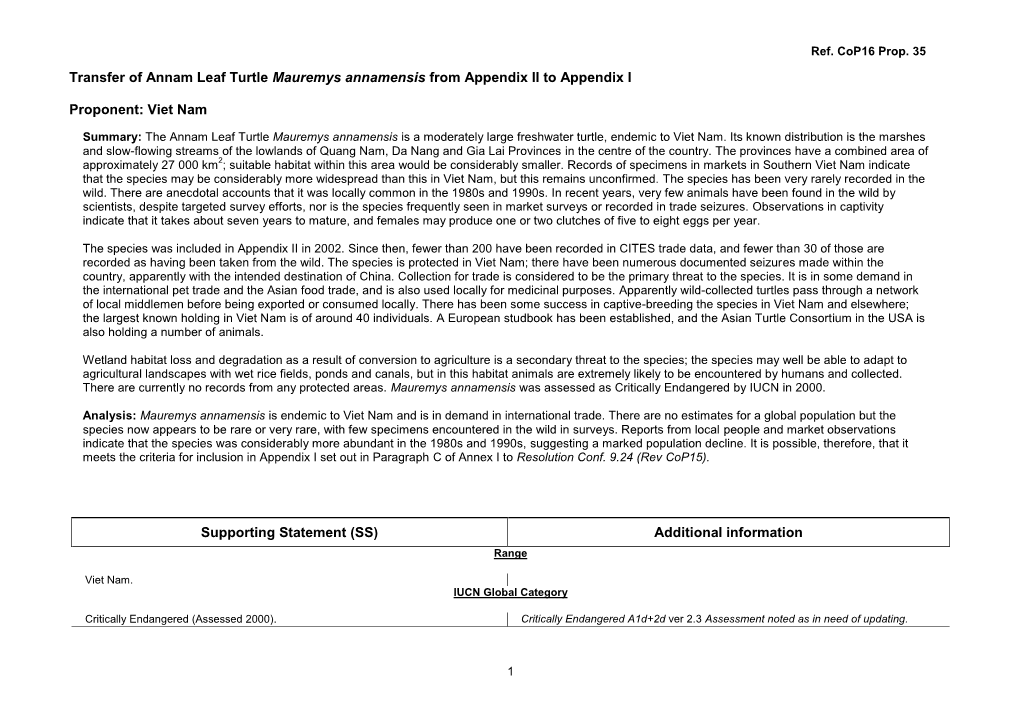 CITES Cop16 Prop. 35 IUCN-TRAFFIC Analysis (PDF, 136KB)