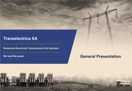 Transelectrica SA General Presentation