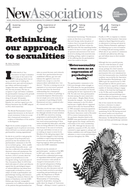 Rethinking Our Approach to Sexualities