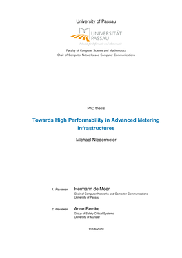 Towards High Performability in Advanced Metering Infrastructures