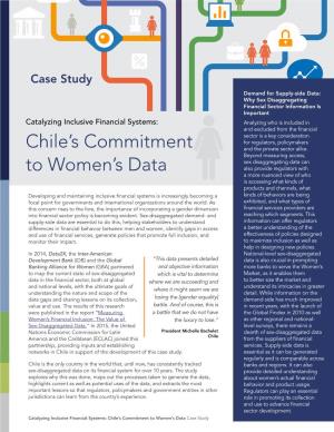 Chile's Commitment to Women's Data