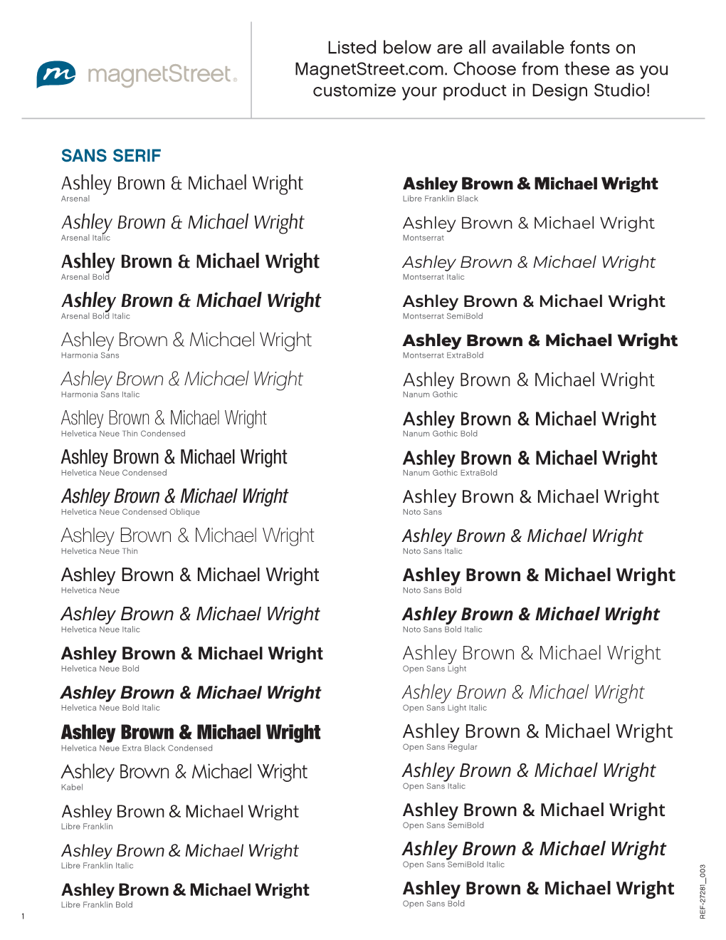 Ashley Brown & Michael Wright