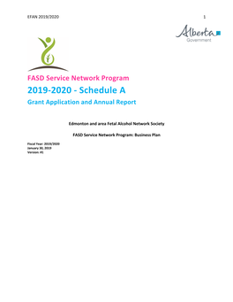 2019-2020 - Schedule a Grant Application and Annual Report