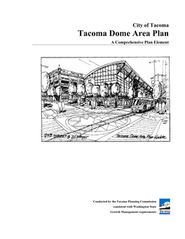 Tacoma Dome Area Plan a Comprehensive Plan Element