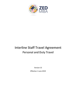 Employee Interline Travel Agreement