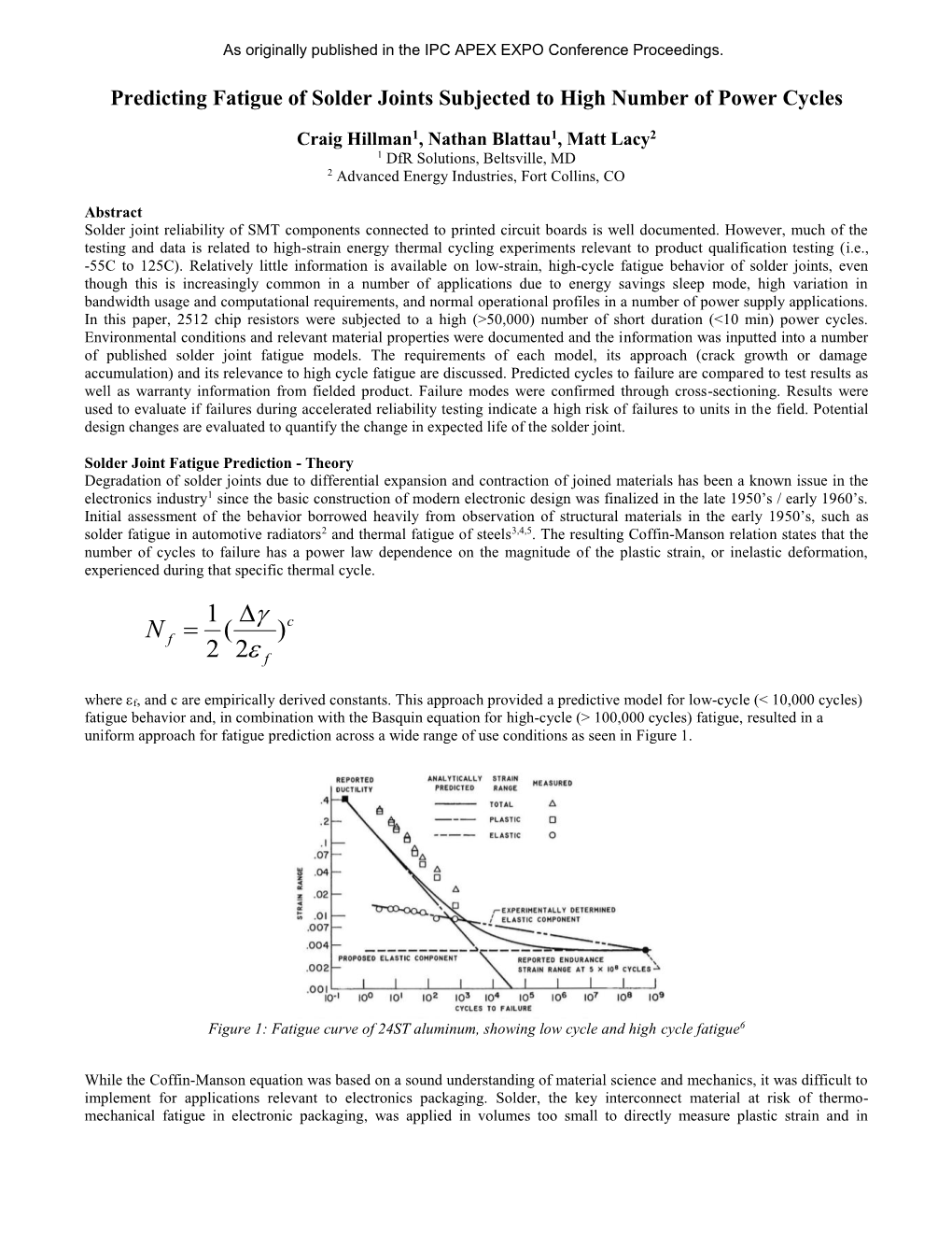 Predicting Fatigue of Solder Joints Subjected to High Number of Power Cycles