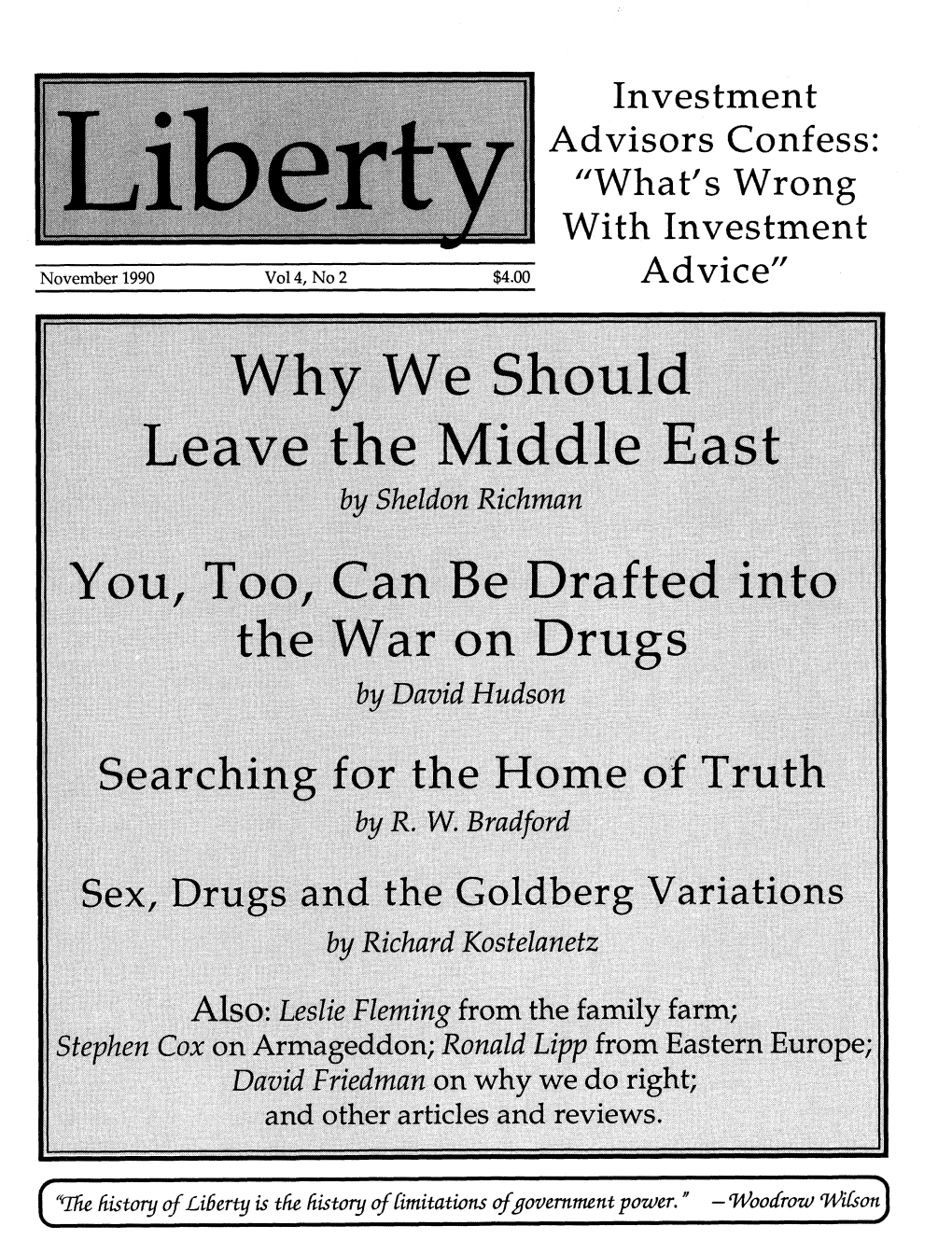 Liberty Magazine November 1990