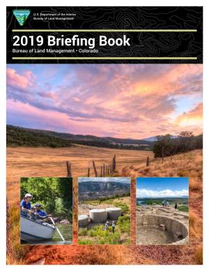 2019 BLM Colorado Briefing Book