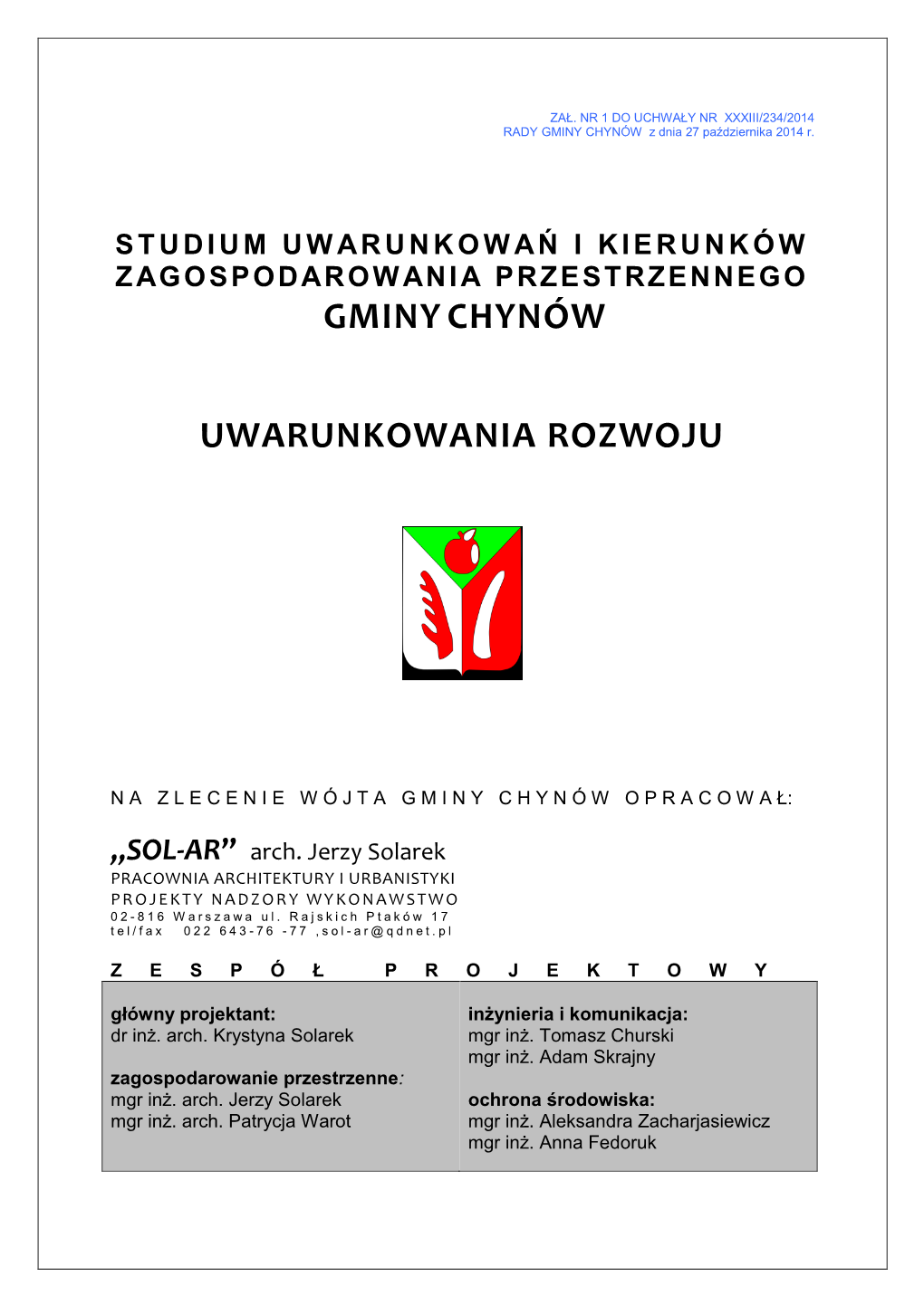 Gminychyn Ó W Uwarunkowania Rozwoju