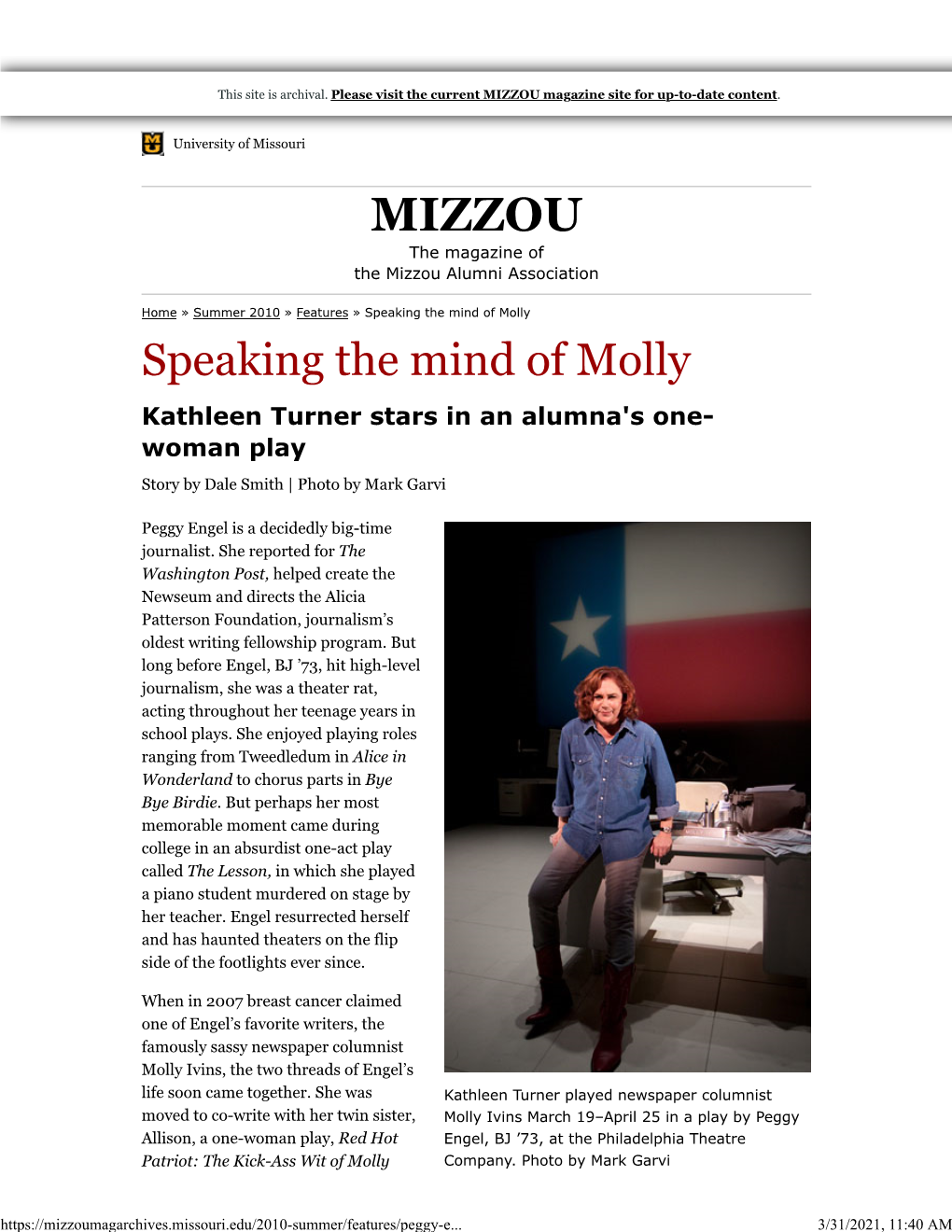 MIZZOU Magazine Site for Up-To-Date Content