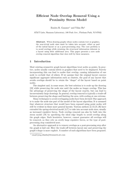 Efficient Node Overlap Removal Using a Proximity Stress Model