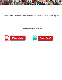 Foreclosed Commercial Property for Sale in Detroit Michigan