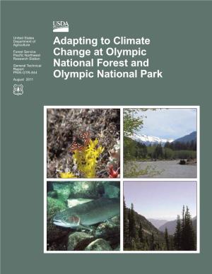 Adapting to Climate Change at Olympic National Forest and Olympic National Park