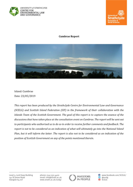 Cumbrae Report Island