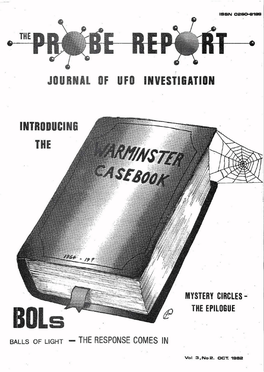 Journal of Ufo Investigation Introducing