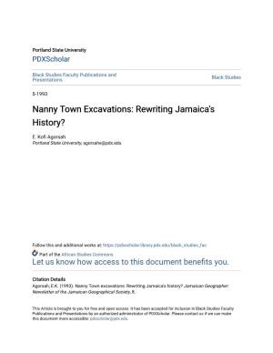 Nanny Town Excavations: Rewriting Jamaica's History?