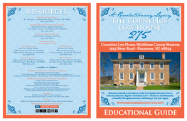 The Cornelius Low House 275 Educational Guide