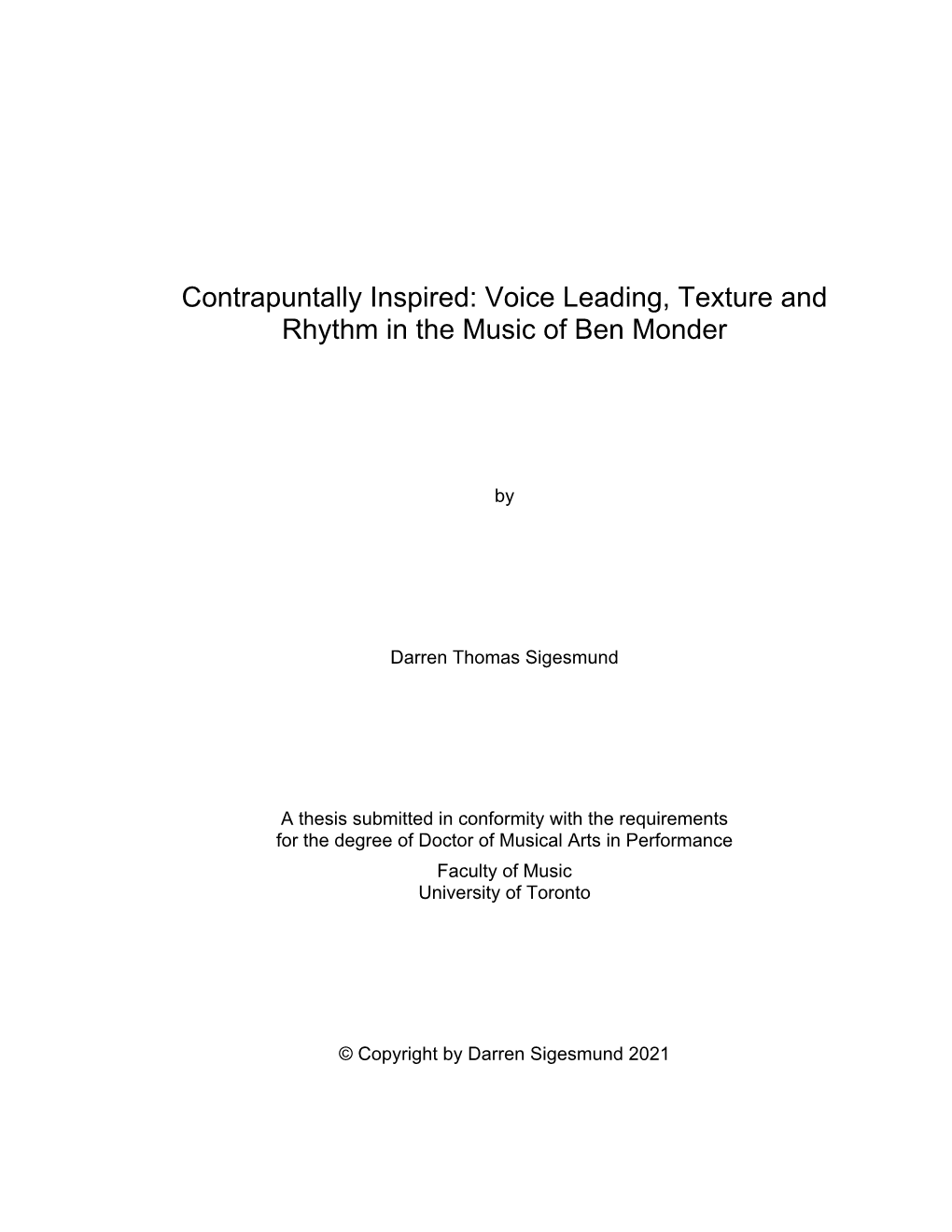 Darren Sigesmund Final Dissertation