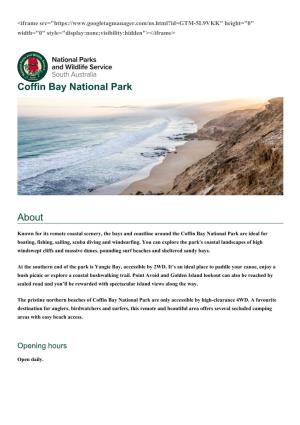 Coffin Bay National Park About