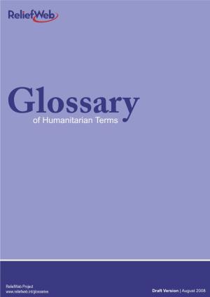 Glossary of Humanitarian Terms
