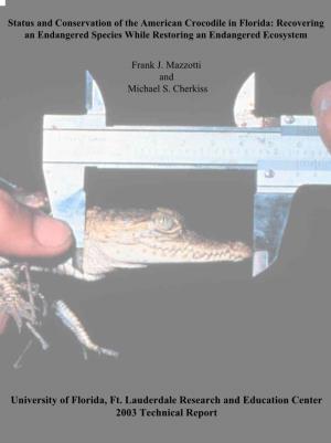Final Report 2003: Status and Conservation of the American