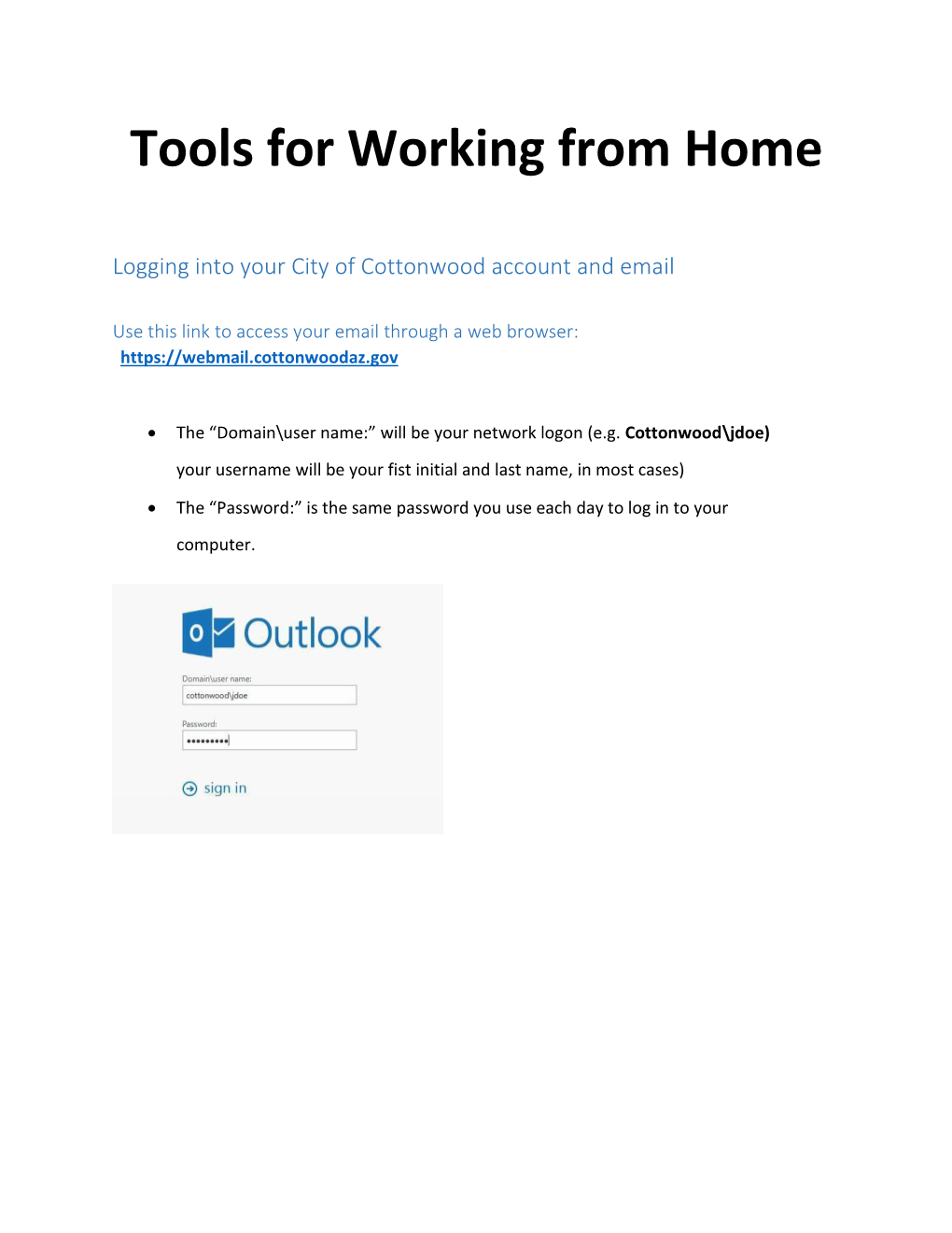 Tools for Working from Home